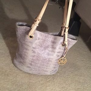 Michael Kors Grey Snake Skin Purse
